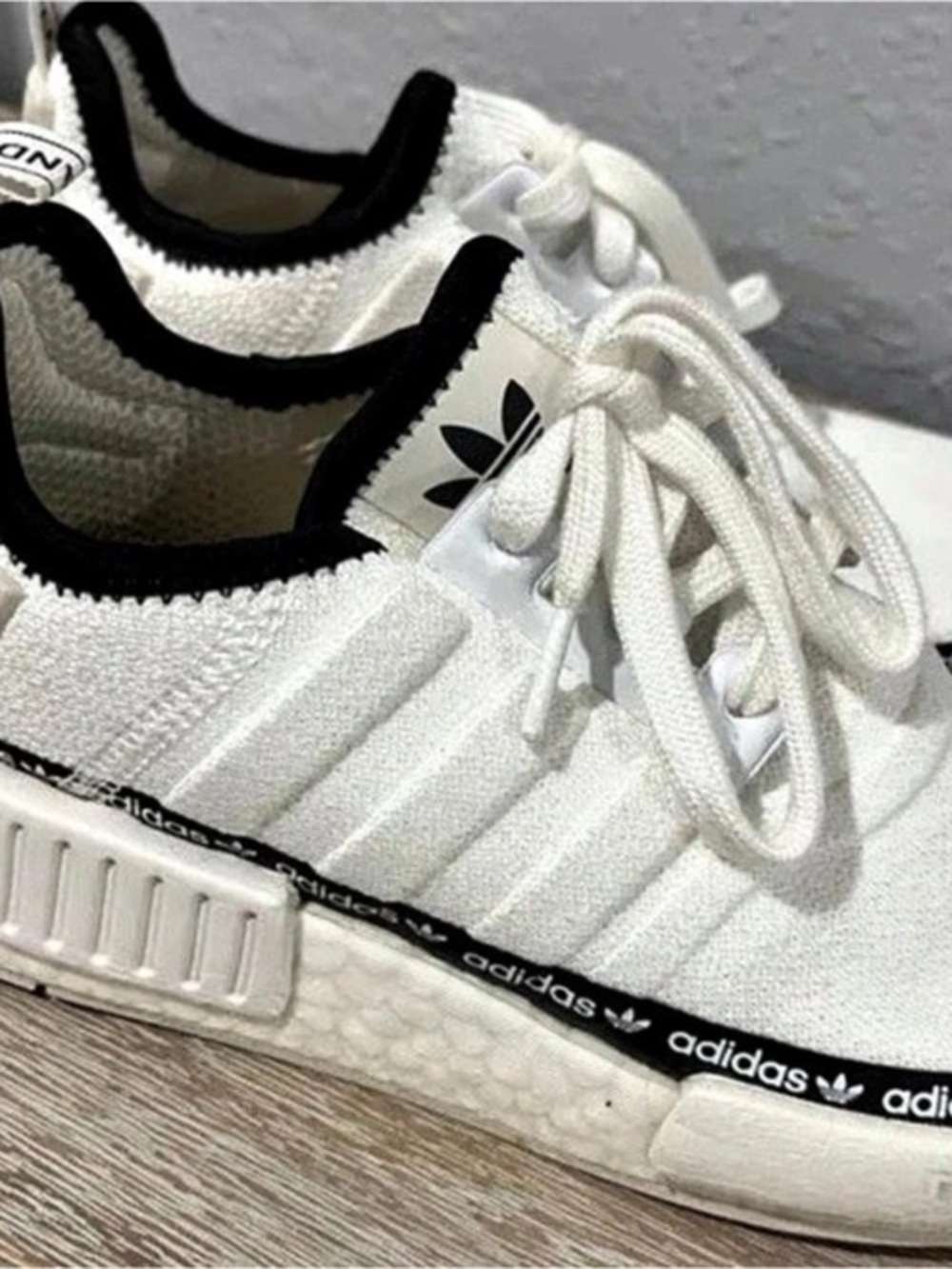 adidas NMD_R1 Women's Sneakers US 5.5 White & Black